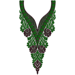 Neck Embroidery Design 12554