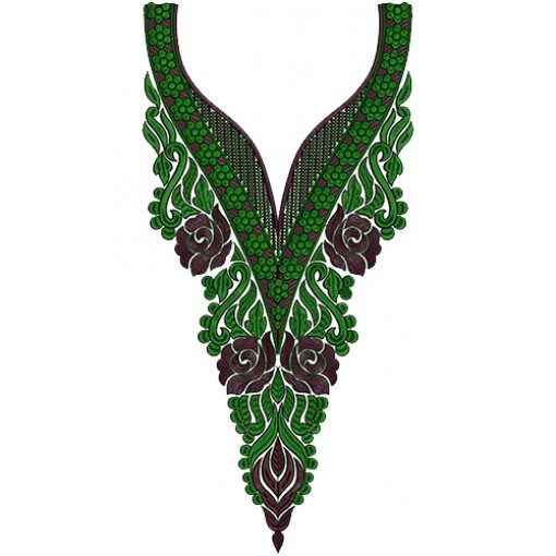 Neck Embroidery Design 12554
