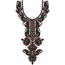 Neck Embroidery Design 12555