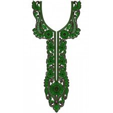 Neck Embroidery Design 12558