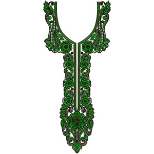 Neck Embroidery Design 12558