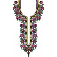 Neck Embroidery Design 12560