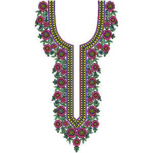 Neck Embroidery Design 12560