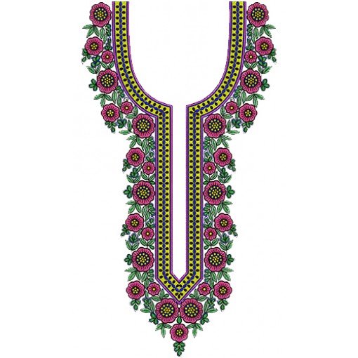 Neck Embroidery Design 12560