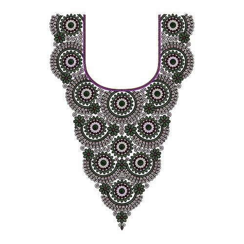 Neck Embroidery Design 12562