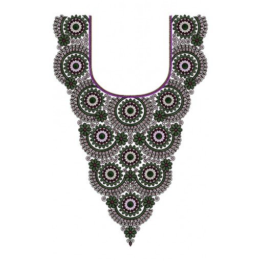 Neck Embroidery Design 12562