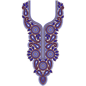 Neck Embroidery Design 12563