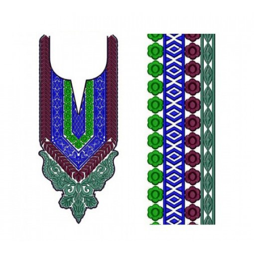 12574 Neck Embroidery Design 12574 Neck Embroidery Design