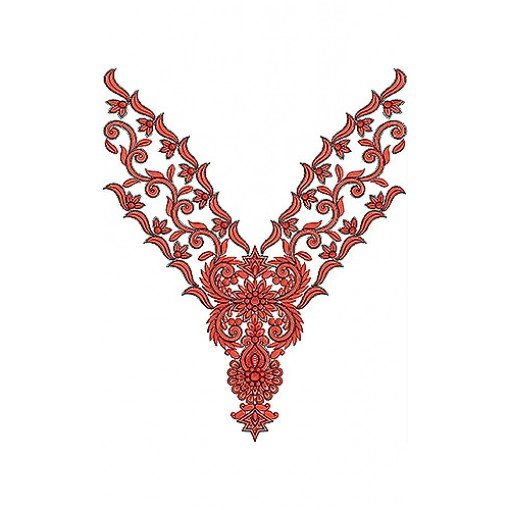 Arabian Farasha Jalabiya V Neck Cording Embroidery Design