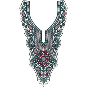 Neck Embroidery Design 12901