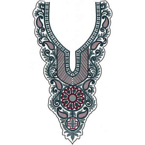 Neck Embroidery Design 12901