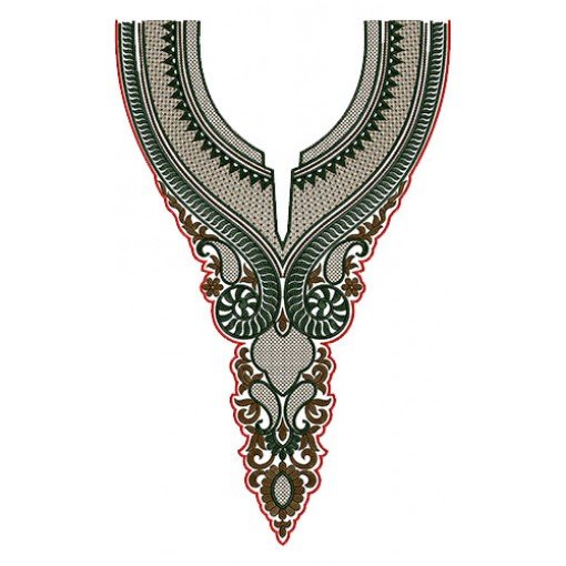 Neck Embroidery Design 12903