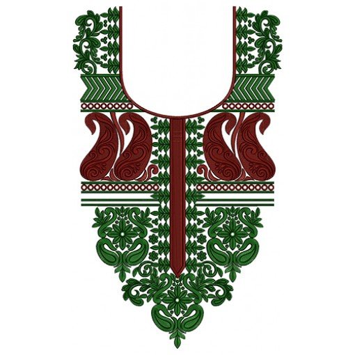 Neck Embroidery Design 13629
