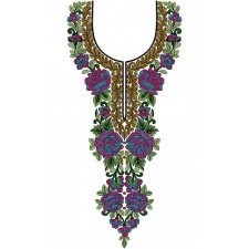 Neck Embroidery Design 13630