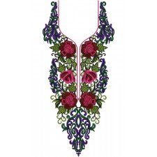 Neck Embroidery Design 13632