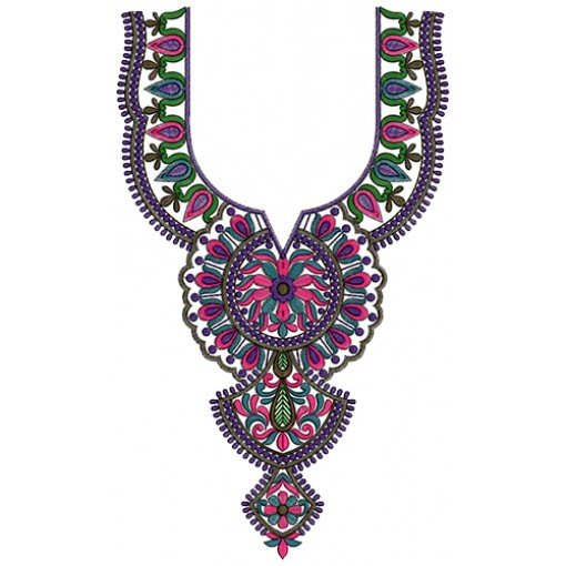 Neck Embroidery Design 13633