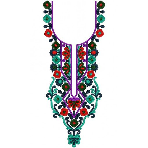 Neck Embroidery Design 13634