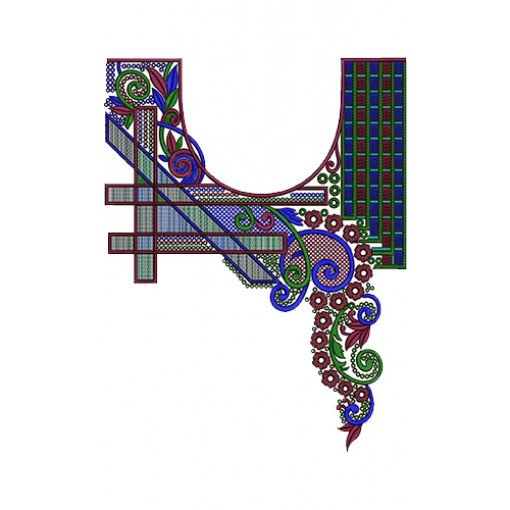 Neck Embroidery Design 13708