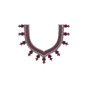 Neck Embroidery Pattern 13803