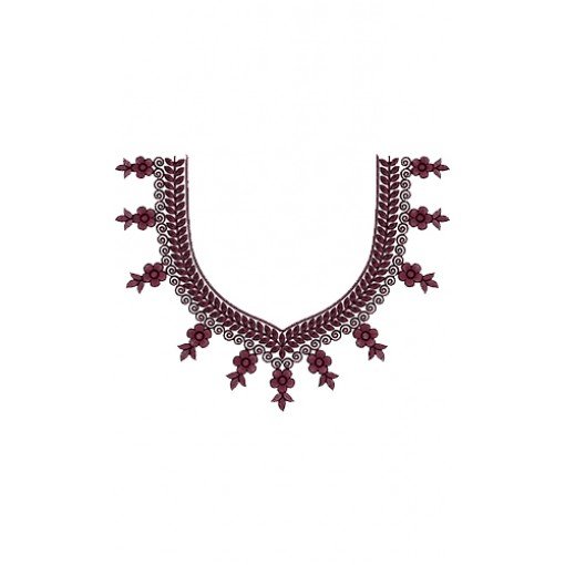 Neck Embroidery Pattern 13803