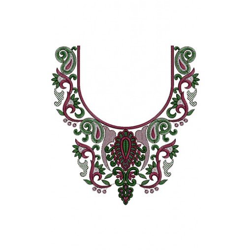 Latest Neck Embroidery Pattern