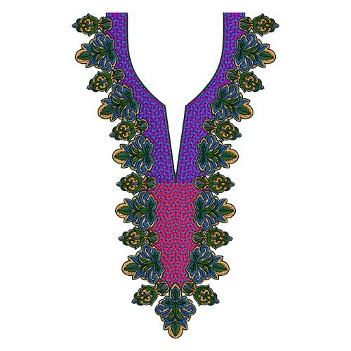 Cool Embroidery Neck Pattern 13952