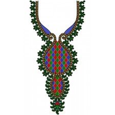 Indian Neck Embroidery Design 13953