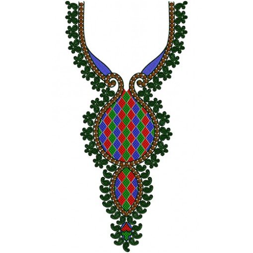Indian Neck Embroidery Design 13953