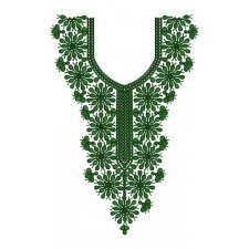 Beautiful Neck Embroidery Design 13954