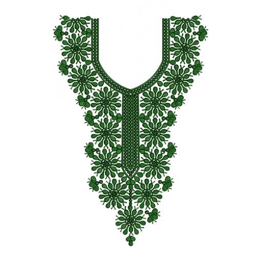 Beautiful Neck Embroidery Design 13954