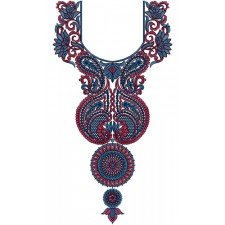 Latest Computer Embroidery Design For Neck 13956