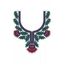 Creative Latest Neck Embroidery Design 13960