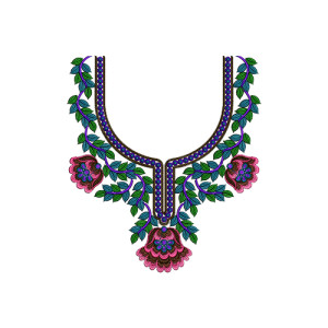 Creative Latest Neck Embroidery Design 13960