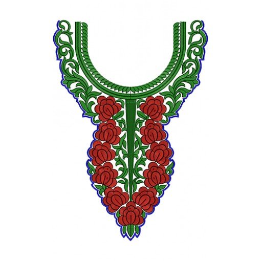 Indian Neck Embroidery Design 13985