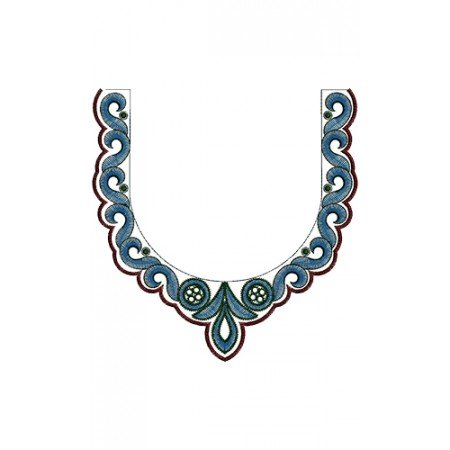 Check Out Latest Embroidery Neck Design 13997