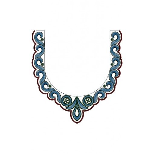 Check Out Latest Embroidery Neck Design 13997