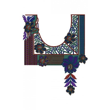 Best Pakistani Embroidery Designs For Neck 14001