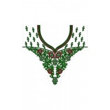 Arabian Jalabiya Abaya Embroidery Design 14027