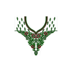 Arabian Jalabiya Abaya Embroidery Design 14027