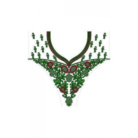 Arabian Jalabiya Abaya Embroidery Design 14027