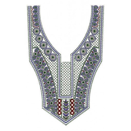 Jalabiya Neck Embroidery Design 14028