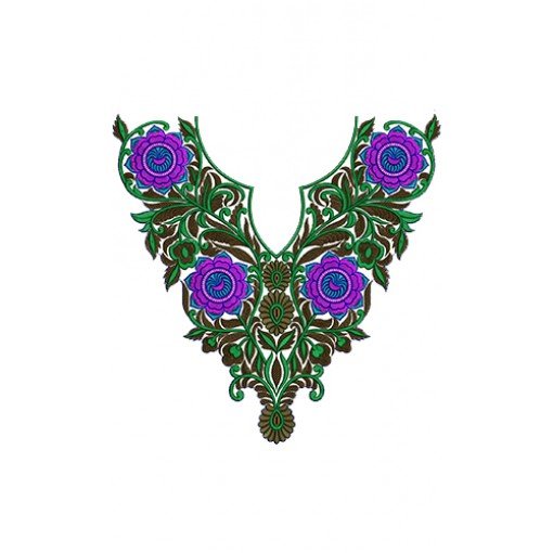 Embroidery Neck Yoke Gala Design 14033