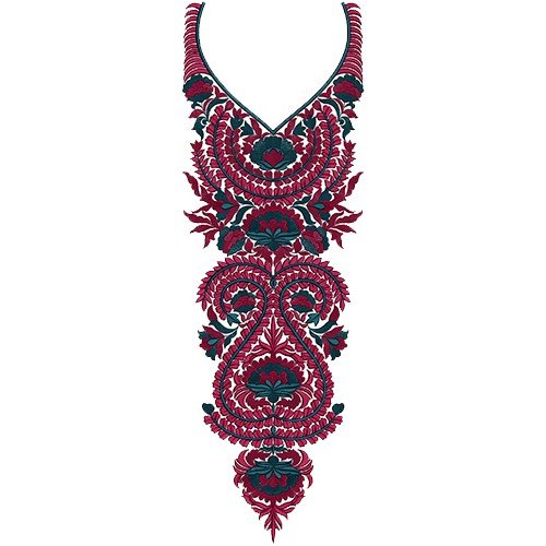 Delightful Arabian Long Neck Embroidery Design 14036