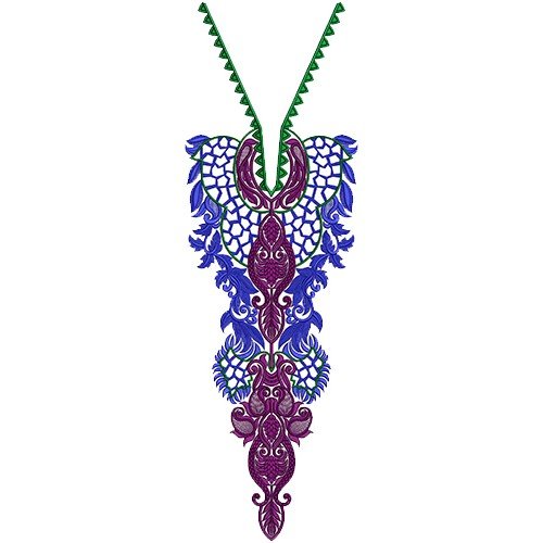 Latest Kashmiri Neck Embroidery Design 14039