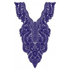 Neckline Embroidery Design 14054