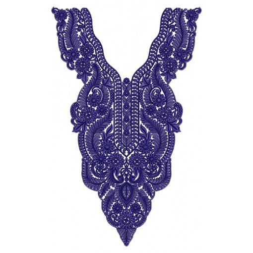 Neckline Embroidery Design 14054