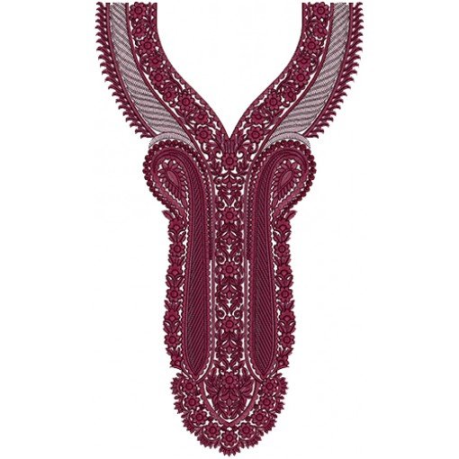 Latest Embroidery Neck Design 14055