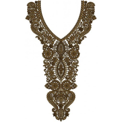 Fulfil Pakistani Embroidery Neck Design 14061