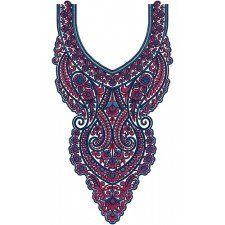 Gorgeous Jalabiya Neck Embroidery Design 14069