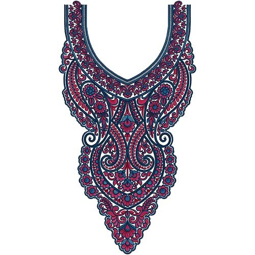 Gorgeous Jalabiya Neck Embroidery Design 14069